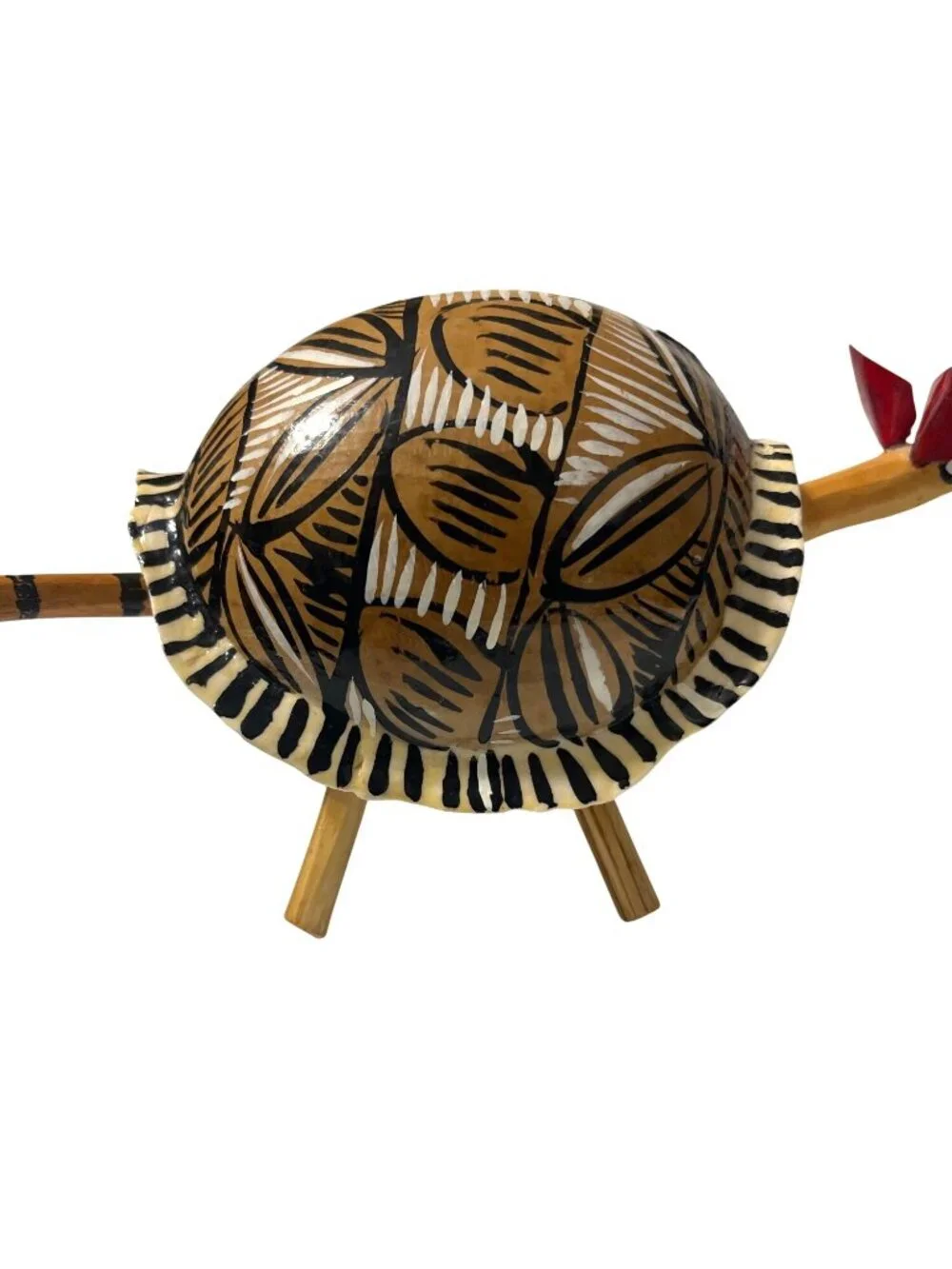 Vintage Whimsical Oaxacan Alebrijes Armadillo Bobblehead & Tail Handcrafted